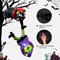 8 FT Halloween Inflatables with LED Lights - Black Cat and Witch
